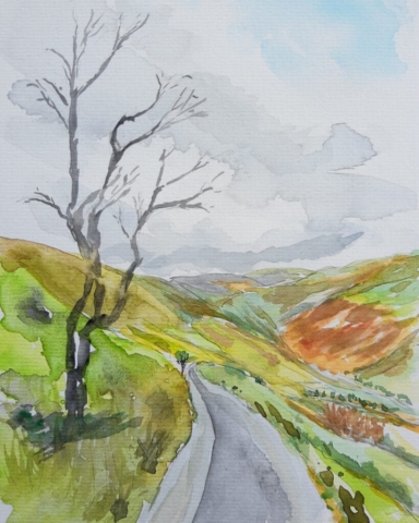 Wales Aquarel